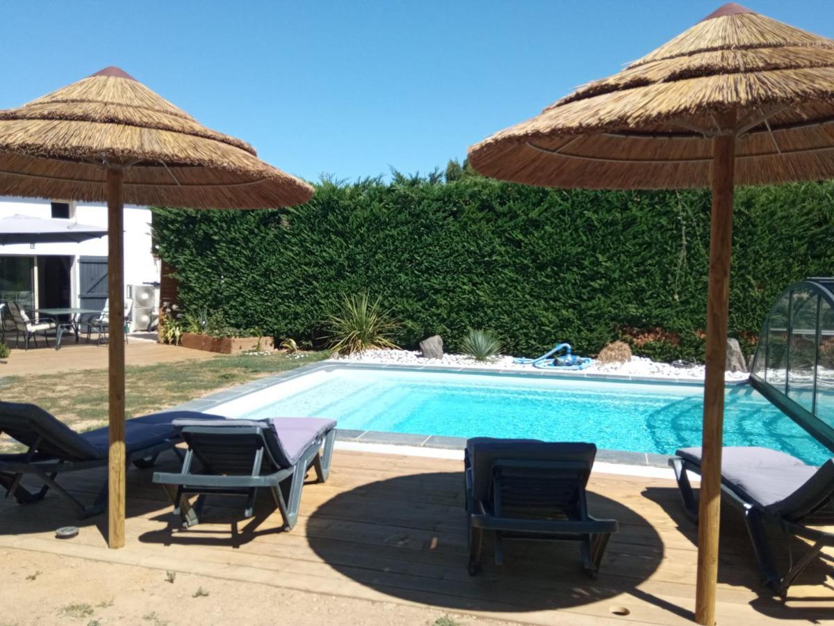 Mas Des Vignes Piscine Chauffee Bed & Breakfast Le Champ-Saint-Pere Luaran gambar